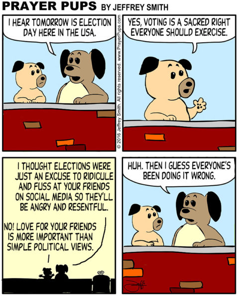 Christian election comic