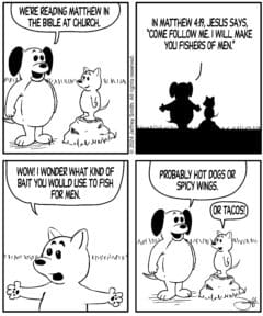 matthew 4 19 comic strip