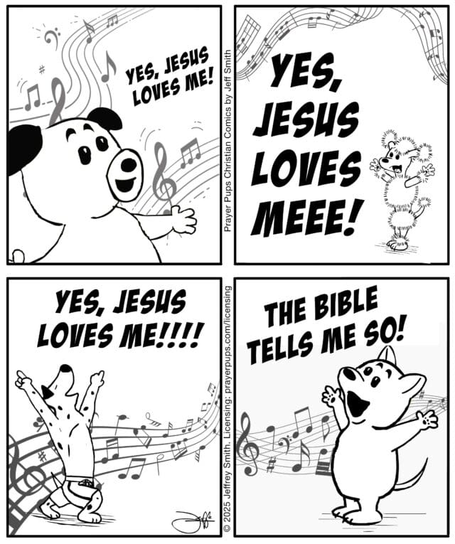 jesus loves me cartoon