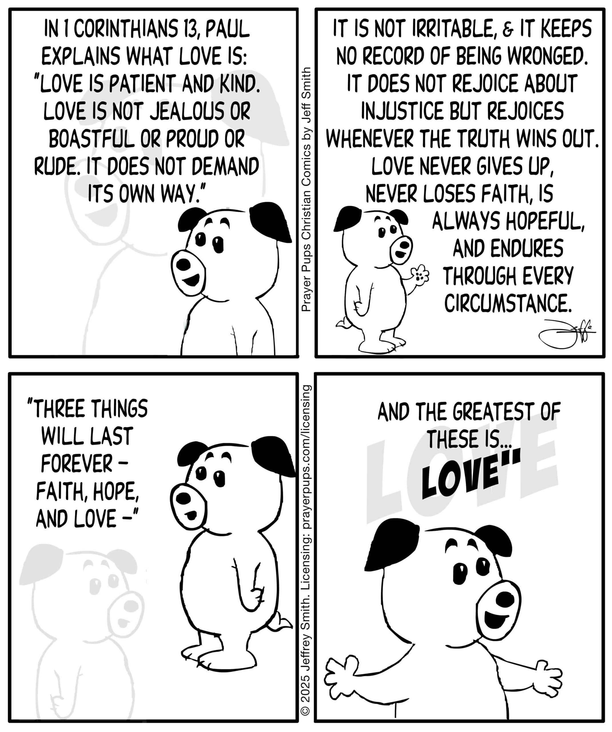 Love is patient and kind